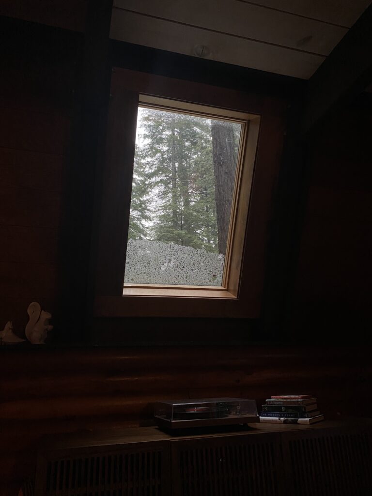 Window at a cabin
