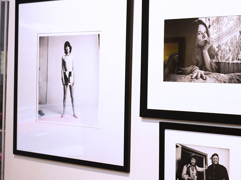 Photographs of Mick Jagger and Janis Joplin at the SFAE