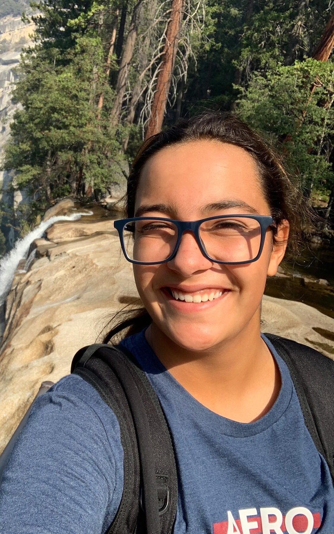 Picture of me at the top of Vernal Fall in Yosemite.